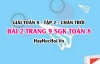 Bài 2 trang 9 Toán 8 Tập 2 Chân trời sáng tạo